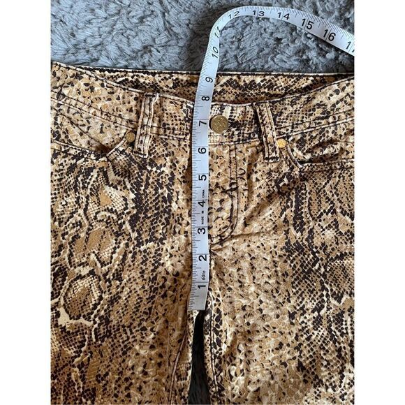 Tory Burch snake print cropped Y2k low rise‎ jeans size 25 - Picture 7 of 7
